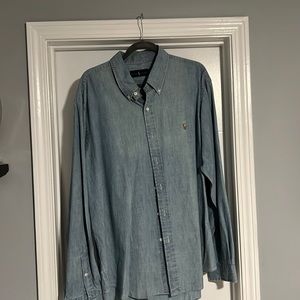 Polo Ralph Lauren Oxford Shirt Custom Fit Long Sleeve Mens XXL Button Down